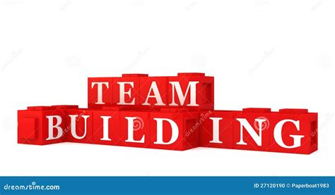 team building sign stock photo image