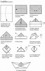 Origami Boat Paper Make sketch template