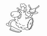 Coloring Mutton Coloringcrew Meat sketch template