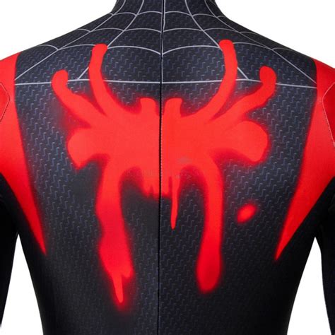 Adult Spider Man Into The Spider Verse Miles Morales Cosplay Costume