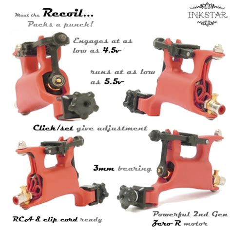 inkstar recoil rotary tattoo machine diagram  hildbrandt tattoo supply
