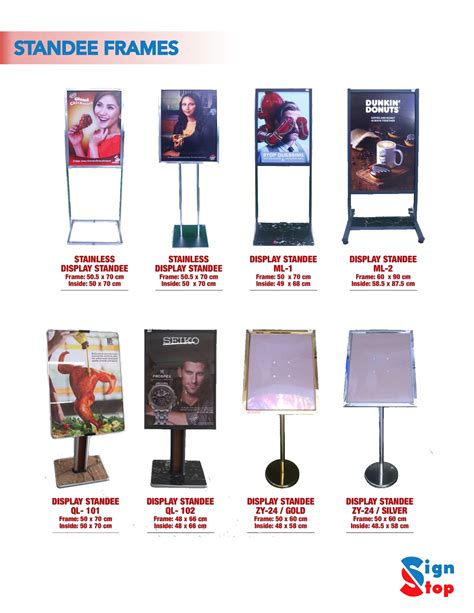 display standee sign stop signages  corporate giveaways