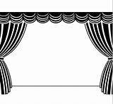 Stage Clipart Curtain Clip Curtains Theater Call Cliparts Border Drapery Stege Library Clipground Next Use sketch template