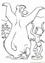 Jungle Book Coloring Mowgli Pages Baloo Printable Dancing Color Online Cartoons Para Colorear sketch template