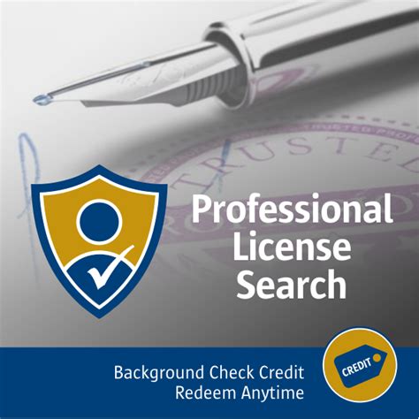 professional license search  employer verification