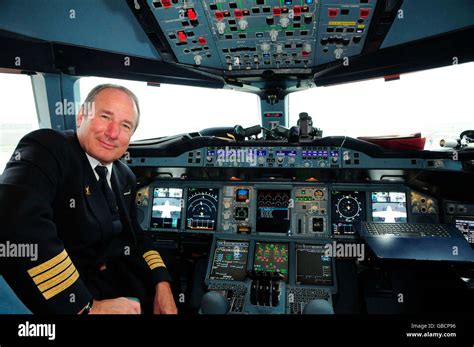 pilot chief pilot cockpit airplane airbus  civil aviation