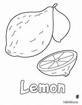 Lemon Coloring Pages Print Fruit Color Kids Sheets Fruits Printable Online Nature Vegetable Choose Board sketch template