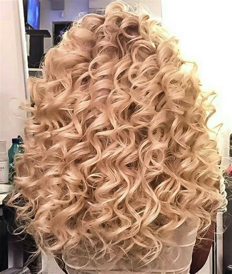image result for big curl spiral perm curls for long hair permed