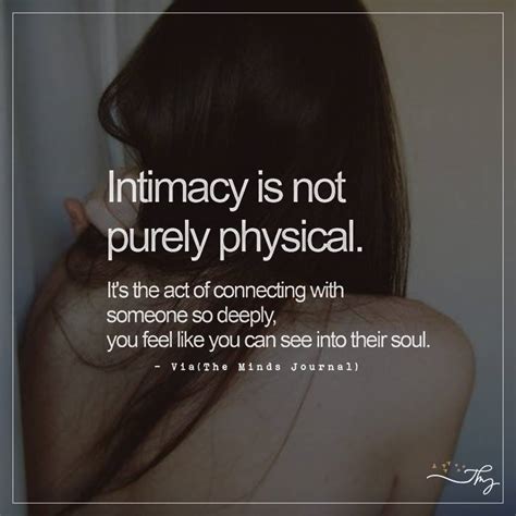 intimacy is not purely physical