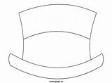 Hat Template Snowman Hats Coloring Printable Templates Pages Frosty Snowmen Christmas sketch template
