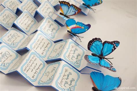 butterfly birthday party invitation in a box diy inspired