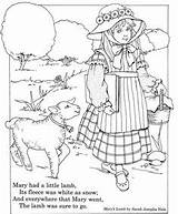 Coloring Nursery Lamb Pages Mary Had Little Rhymes Rhyme Sheets Color Adults Goose Mother Musings Inkspired Fun Adult sketch template