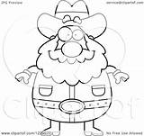 Prospector Facing Plump Illustration Front Man Clipart Royalty Vector Thoman Cory sketch template
