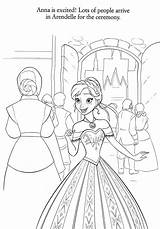 Disney Coloriage Colors Princess Coloring Reine Anna Frozen Pages sketch template