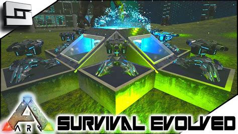 ark survival evolved tek turret base defense se modded ark extinction core youtube