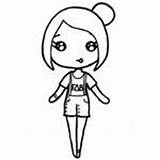 Chibi Girl Drawings Drawing Kawaii Cute Instagram Templates Template Stencil Easy Pages Coloring Tumblr Sketch Cartoon Choose Board Artist Uploaded sketch template