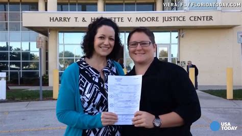 after state ban is lifted gays marry across florida