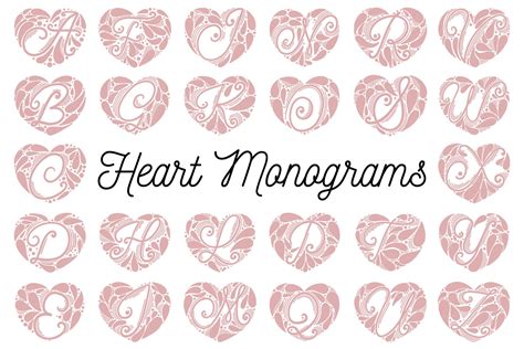 heart monogram   frame shirt letters  unique letter designs