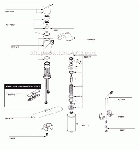 moen renzo kitchen faucet parts diagram besto blog