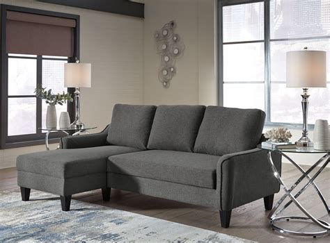jarreau gray queen sofa chaise sleeper  ashley coleman furniture