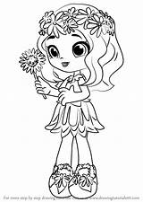 Shopkins Coloring Pages Shoppies Shoppie Dolls Daisy Petals Printable Shopkin Drawing Color Step Draw Colouring Sheets Print People Getcolorings Doll sketch template