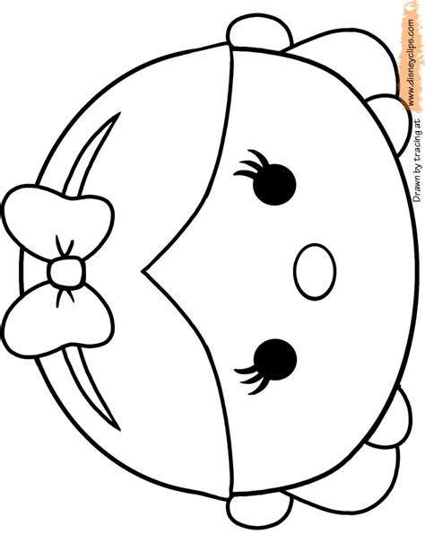 tsum tsum coloring pages coloring home