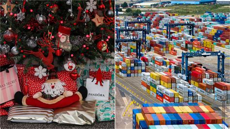 brexit christmas presents    delivered  congestion  ports  cleared itv news