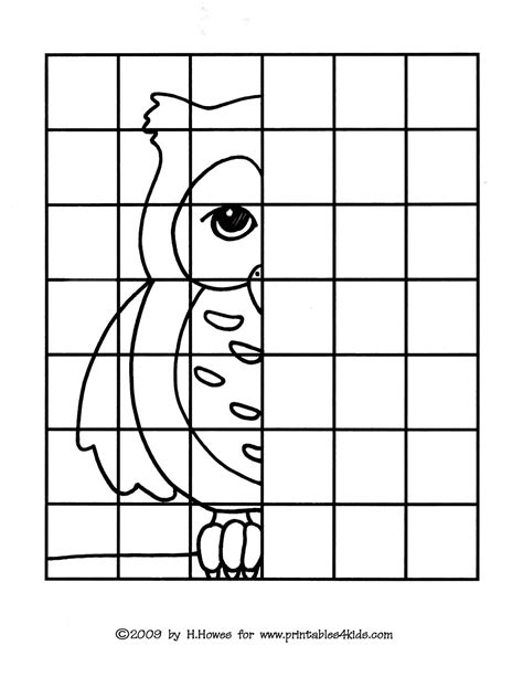 easy grid drawing worksheets  paintingvalleycom explore collection  easy grid drawing