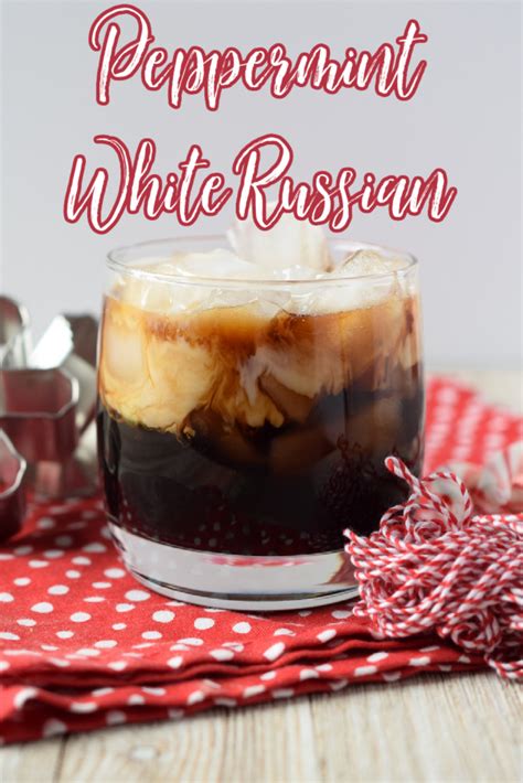 peppermint white russian snacks and sips