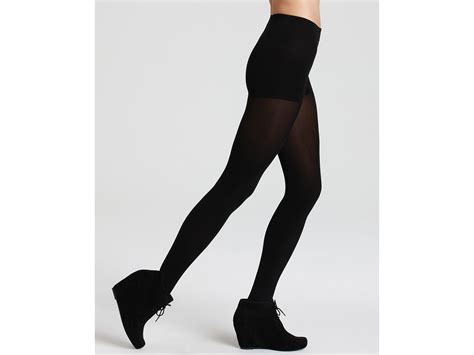 dkny control top tights super opaque 0b335 in black lyst