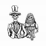 Bride Groom Skeleton Clipart Clipground sketch template