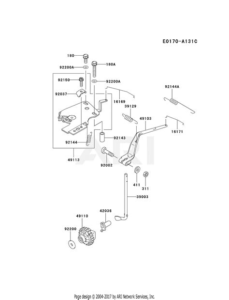 kawasaki fdd fs  stroke engine fdd parts diagram  control equipment
