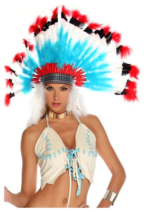 Red White And Blue Native American Headdress
