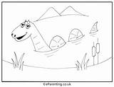 Colouring Nessie St Andrew Andrews Pages Monster Ness Loch Eparenting Colouringpages sketch template