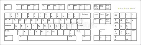 computer keyboard layout printable