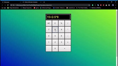 simple calculator  javascript code youtube