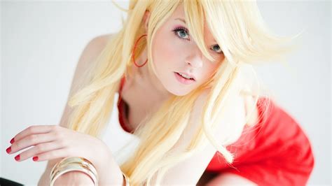 wallpaper women cosplay model blonde long hair