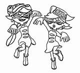 Splatoon Squid Sisters Ausmalbilder Scribblefun sketch template