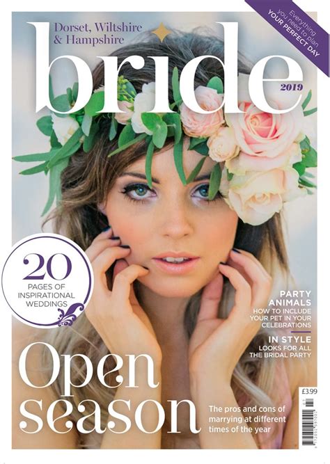 bride magazine cover  publications amazing face