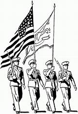 Veteran Leger Kleurplaten Remembrance Soldaten Oorlog Marcherende Armed Wereldoorlog Tweede Wapens Designlooter sketch template