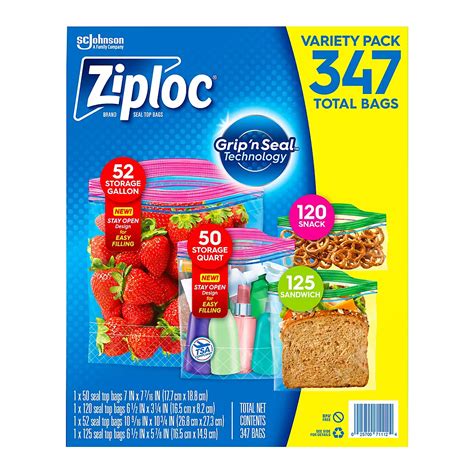 ziploc storage bag variety pack  lupongovph