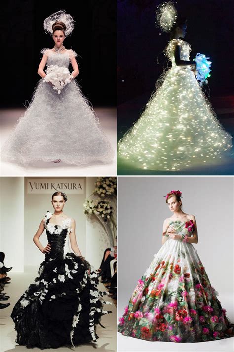 stunning cutting edge futuristic wedding gowns praise