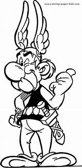 Asterix Coloring Pages Obelix Cartoon Character Color Sheets Characters Kids Printable Obelisk Sheet Found sketch template