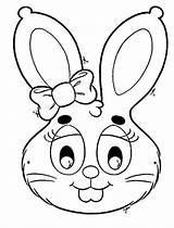 Conejo Conejos Máscara Entonces Bonita Pierdas sketch template