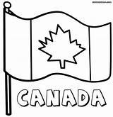 Flag Canadian Coloring Pages Drawing Flags Canada Print Printable Cfl Getdrawings Template Colorings sketch template