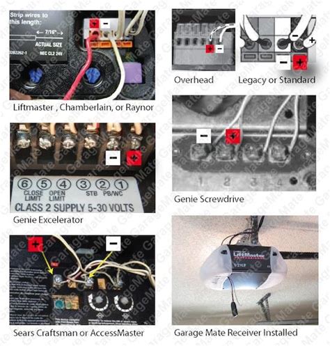 garage door wiring  sensors