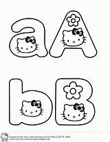 Kitty Hello Abc Coloring Learning Pages Font Alphabet Clipart Kids Learn Sheets Colouring Gif Library Printable Ab Fontineed Choose Board sketch template