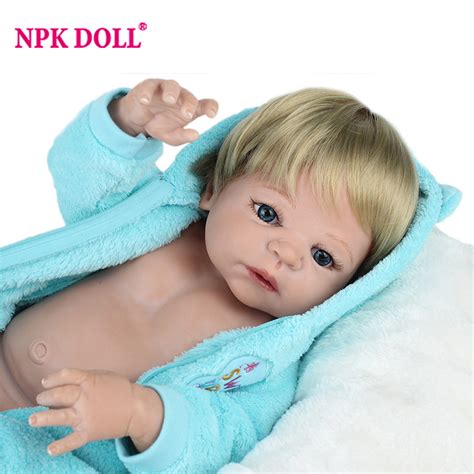 npkdoll cm soft silicone reborn dolls baby realistic doll reborn   full vinyl boneca