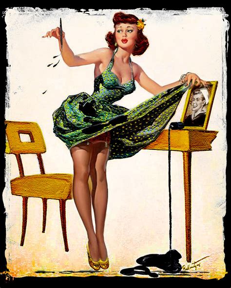 Pin Up Girl Original Work By Art Frahm 1907 1981 Was