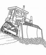 Coloring Pages Dozer Bulldozer Getcolorings Fixing Road Color sketch template
